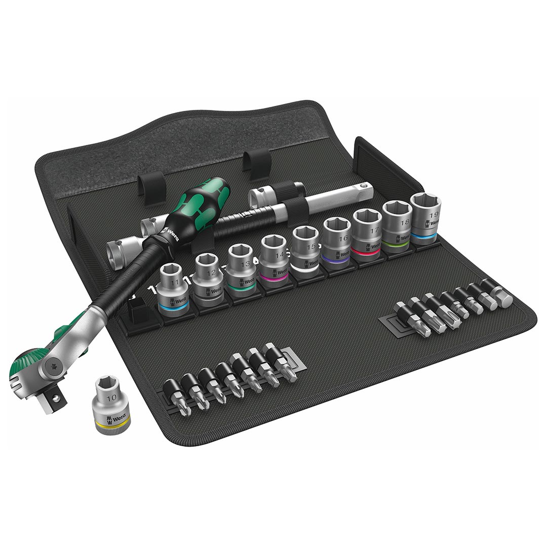 Wera 05004076001 Metric 1/2” Drive Speed Ratchet Set (29-Piece Set)