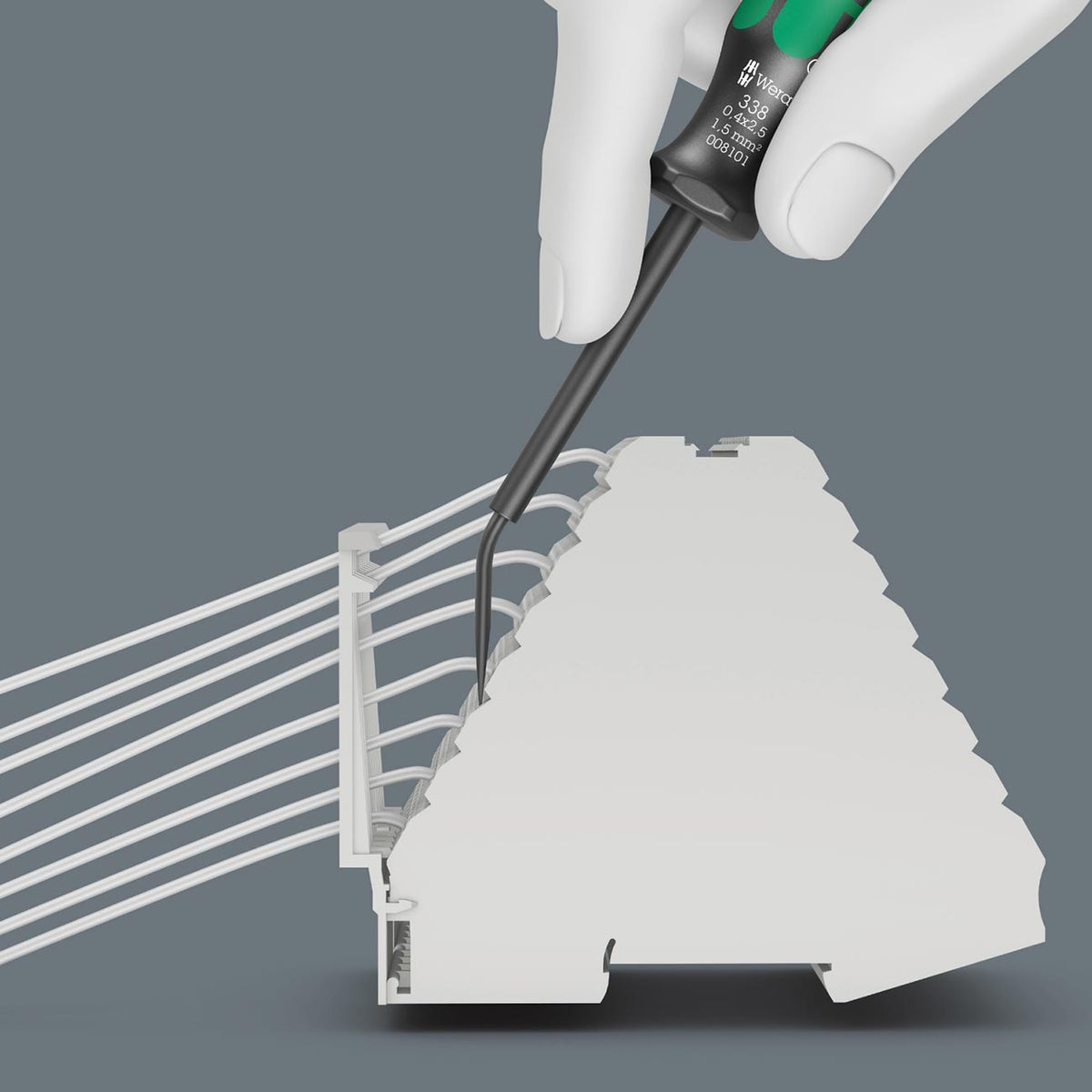 Wera Actuation Tool for Terminal Blocks (Spring Cages): 0.4 x 2.5 x 81 MM