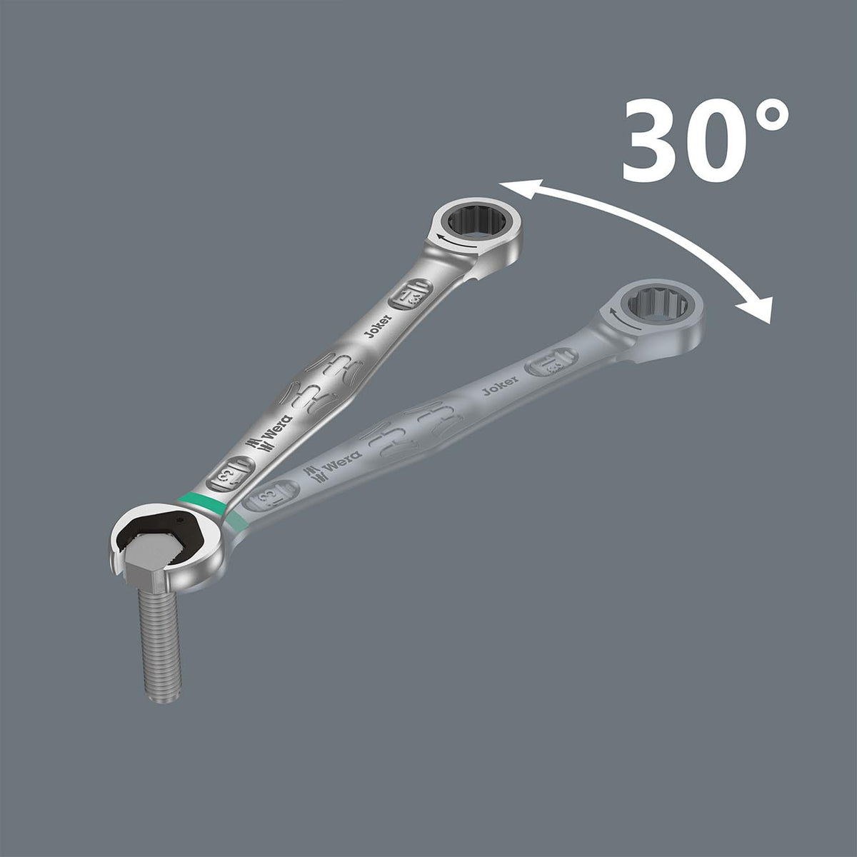 Wera 05020092001 SAE Joker Ratchet Set for Switch Combination Wrench (4pc)