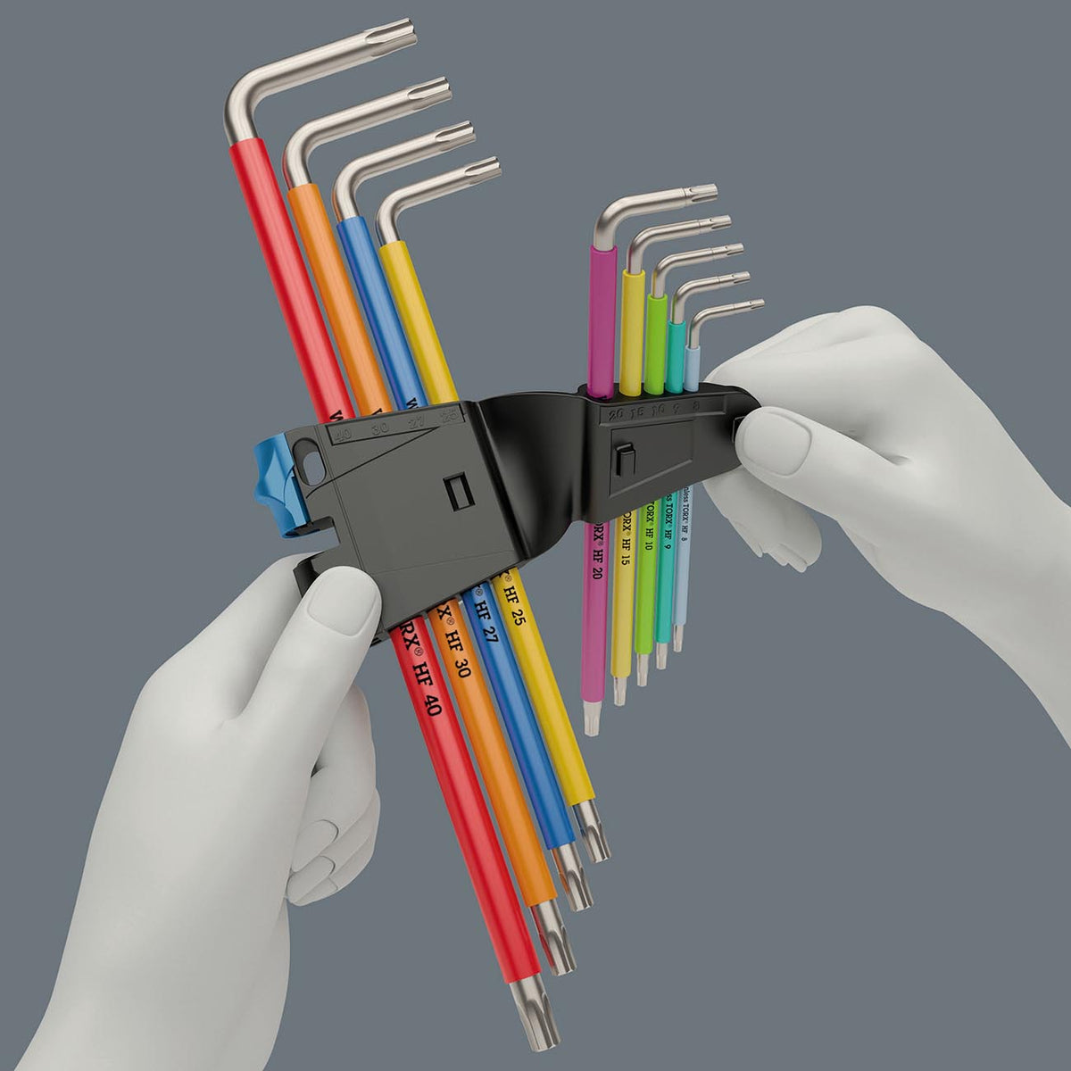 Wera 05022689001 Multicolor TORX® L-Key Wrench Set with Holding Function (9pc)
