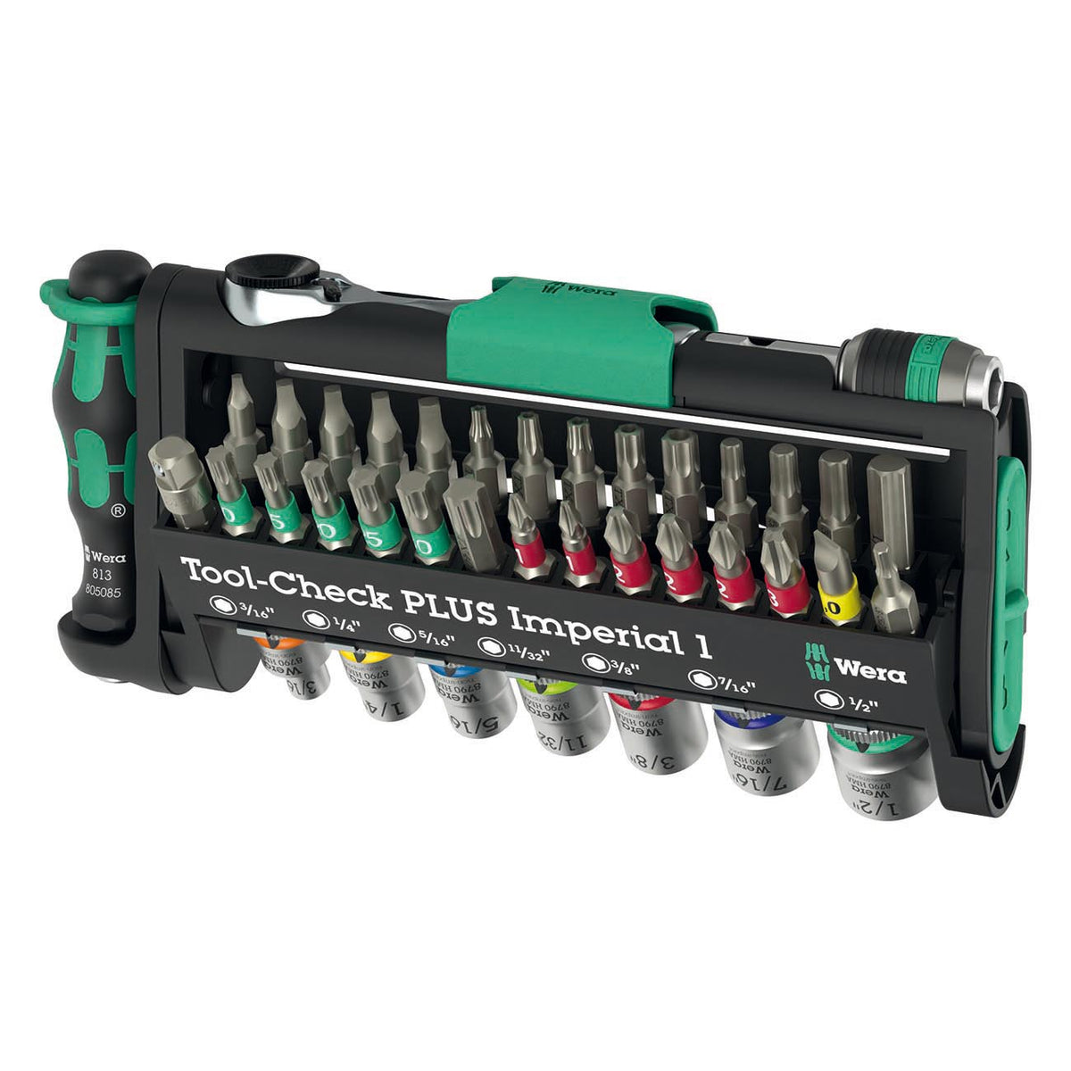 Wera 1/4″ Drive Wrench SAE Socket/Bit Set (39 Piece)