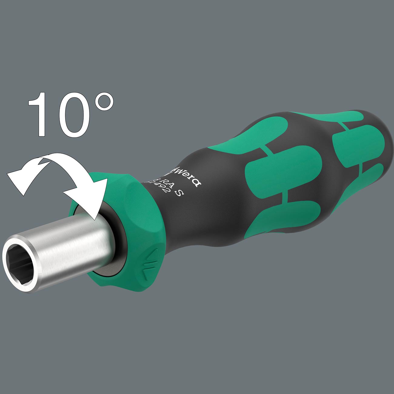 Wera Magnetic Bit-holding Ratcheting Screwdriver Handle with Quick Release Chuck