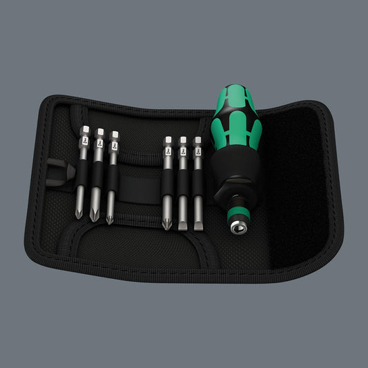 Wera 05059298001 Multi-Bit Set with Handle and Interchangeable Blades (7pc set)