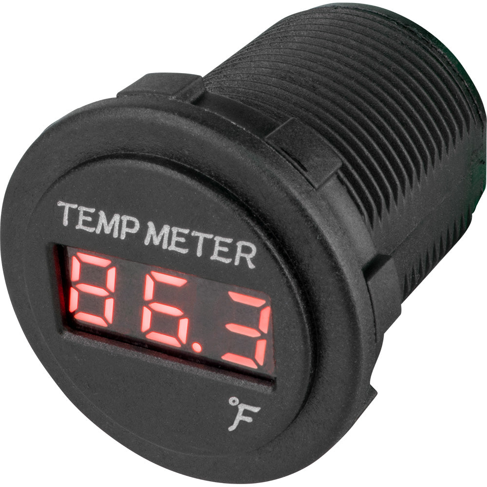 Sea-Dog Round Red LED Temperature Meter 421618-1