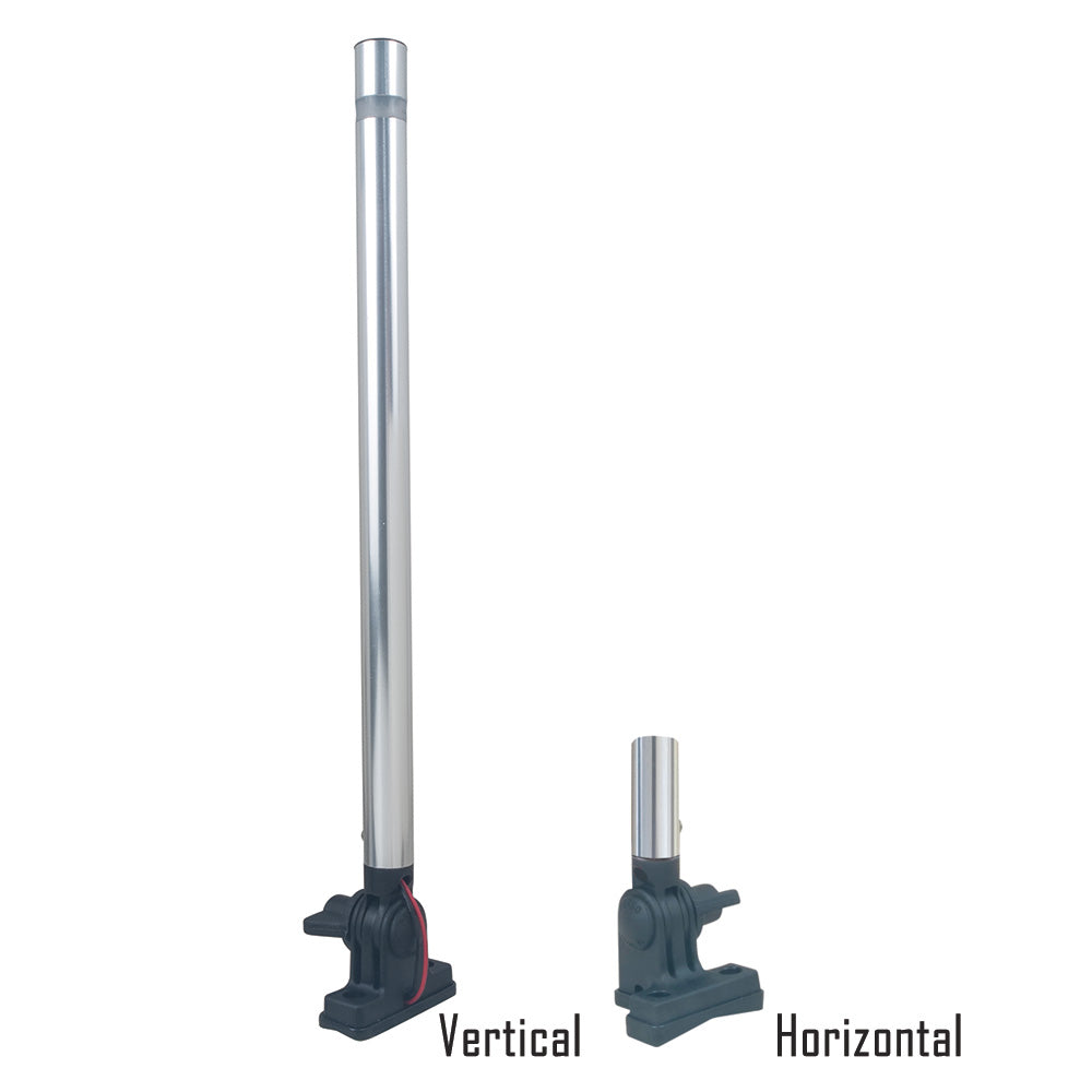 Perko 14" Folding Mount Pole Light - White All Round Light 1670DP0ALU