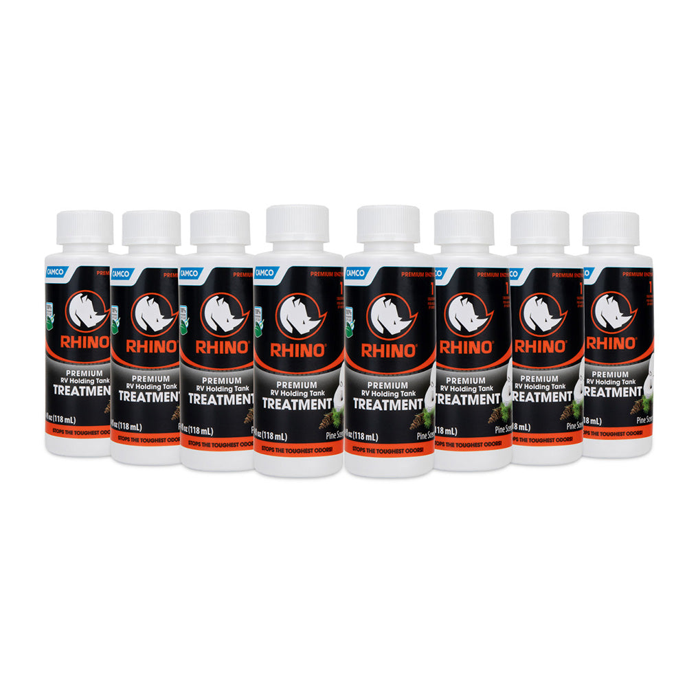 Camco Rhino Premium RV Holding Tank Treatment (8) 4oz Bottles 103238