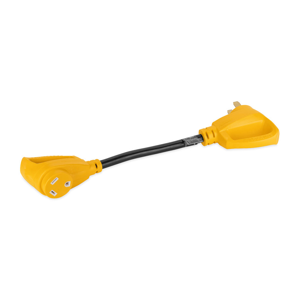 Camco Power Grip 18" Dogbone Adapter 50A Male/30A Female 108604