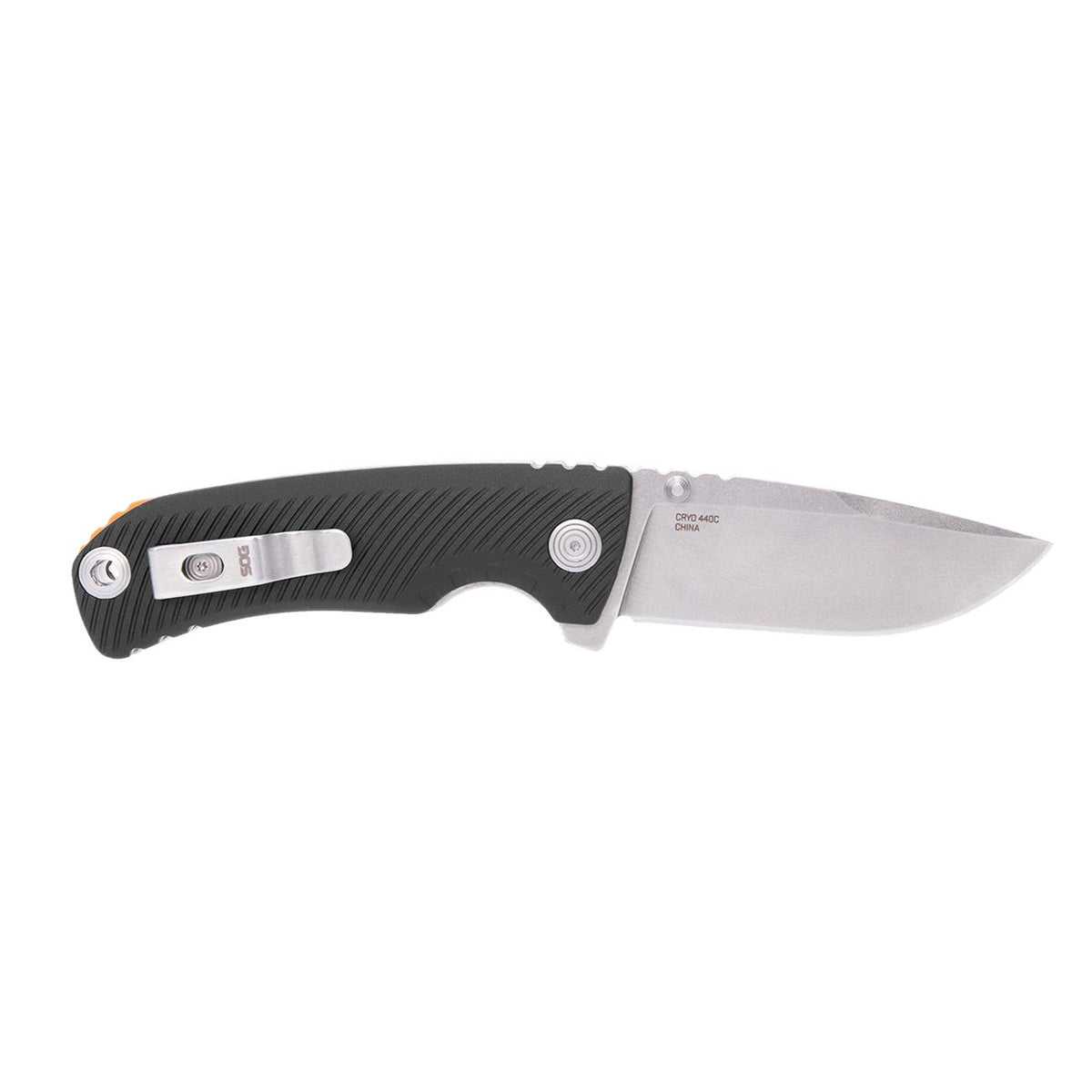 SOG Tellus ATK 3.5" Folding Pocket Knife (Black + Blaze Orange)