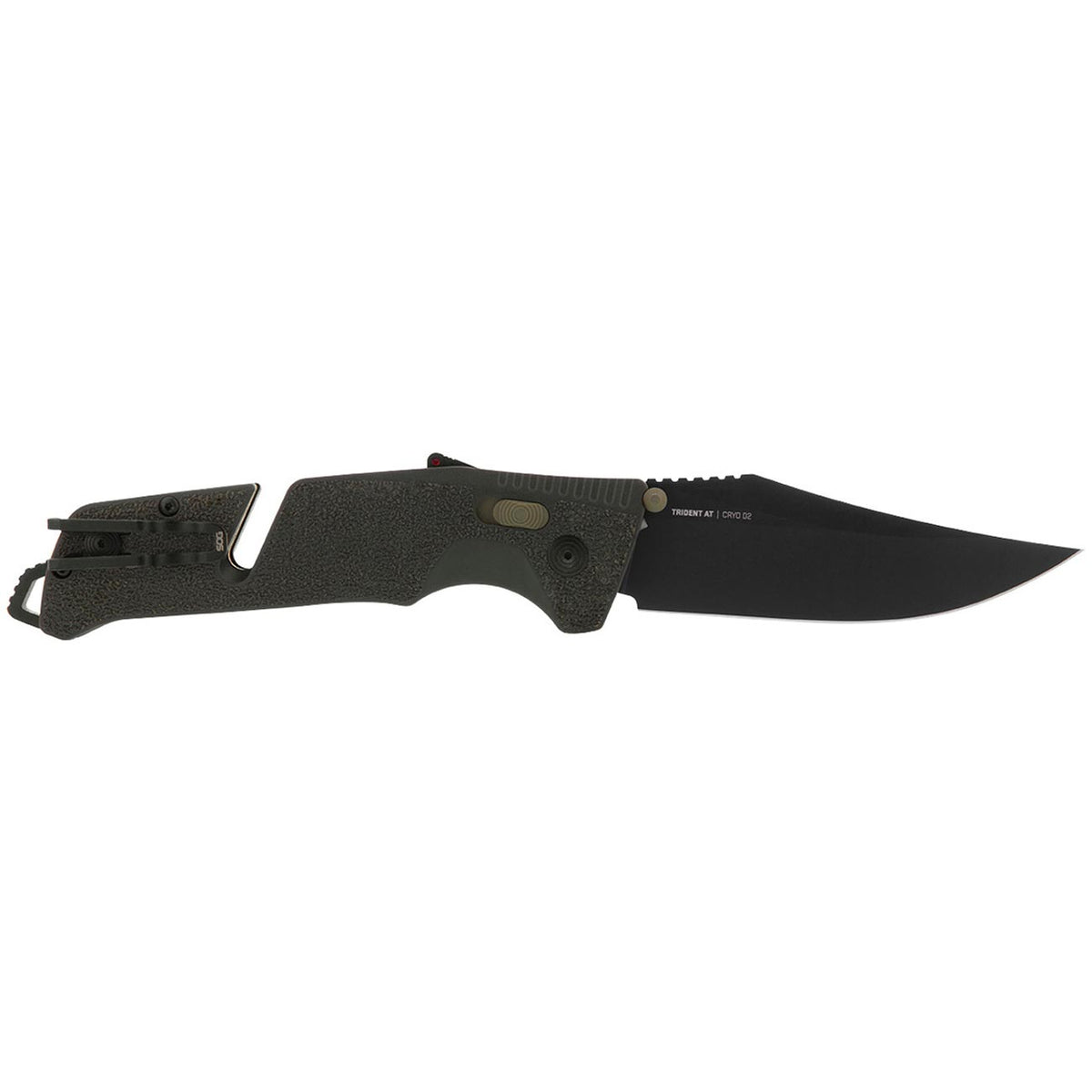 SOG Trident AT 3.7" Folding Pocket Knife (Olive Drab)