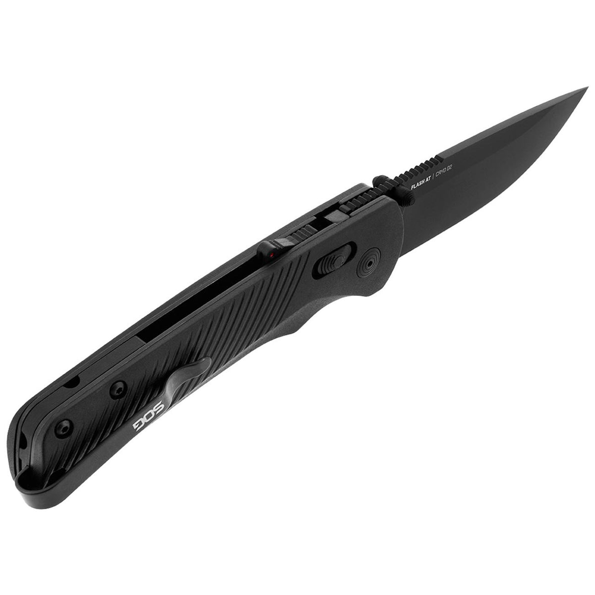 SOG Flash AT 3.45" Folding Pocket Knife (Blackout)