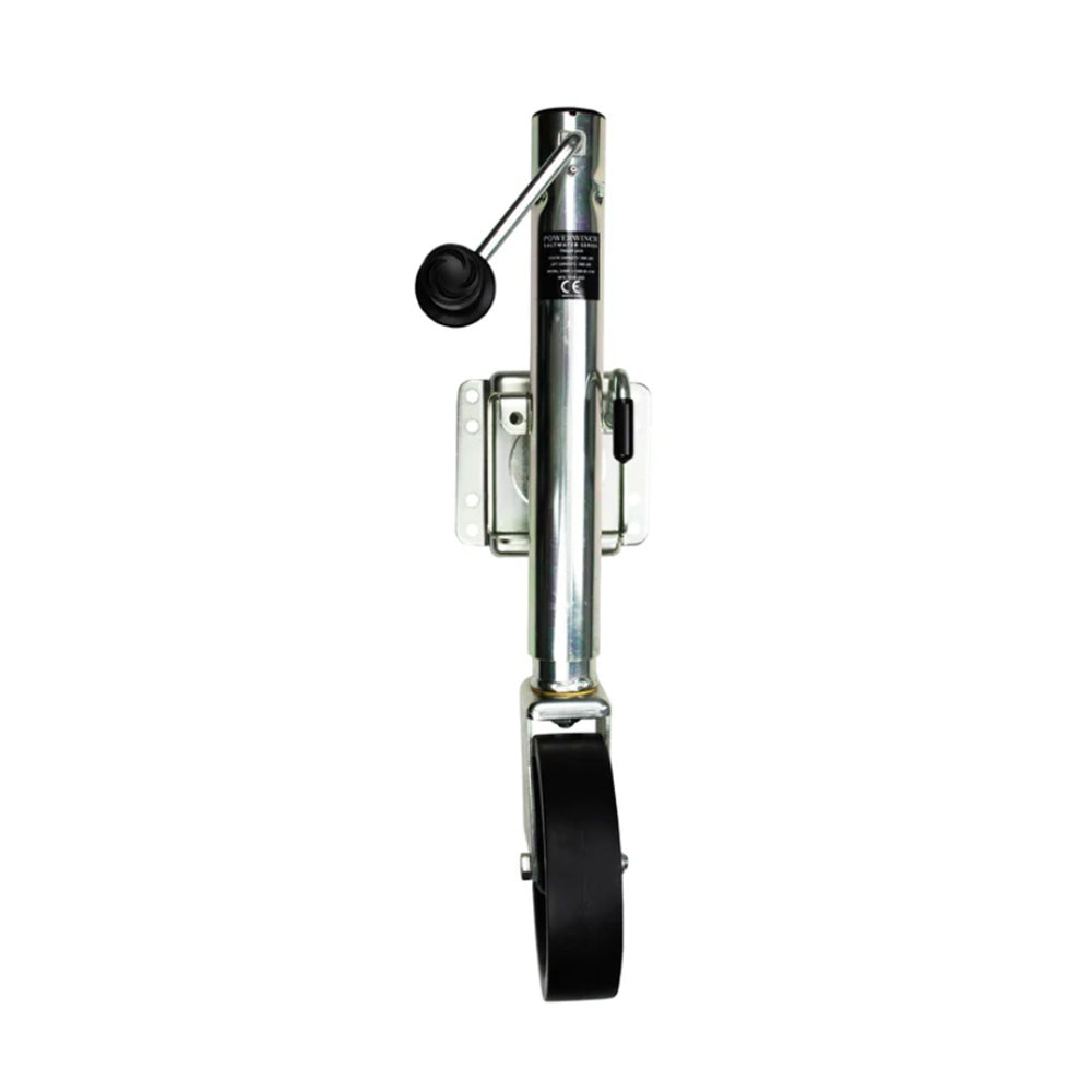 Powerwinch Saltwater Series Jack 1500lb, Bolt-On, Single Wheel, Zinc Salt Spray