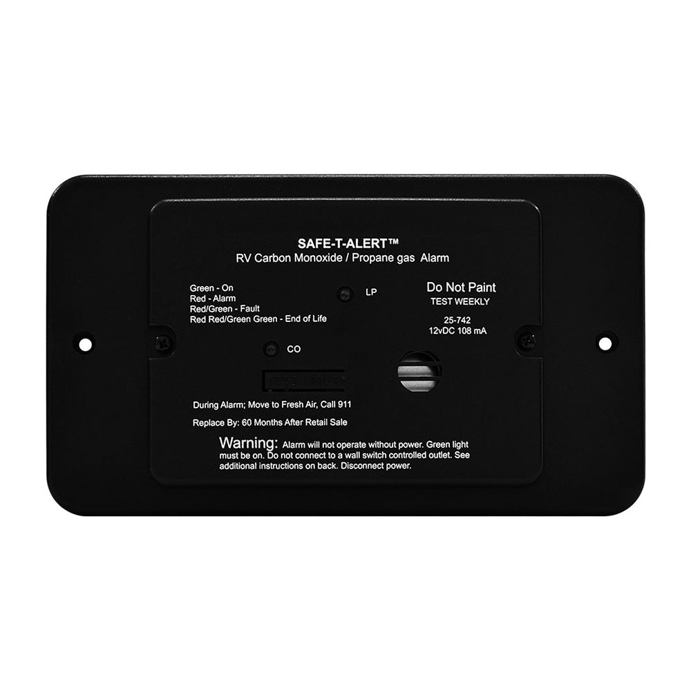 Safe-T-Alert 25 Series Carbon Monoxide/Propane Alarm w/Trim Ring 12V Hard Wire