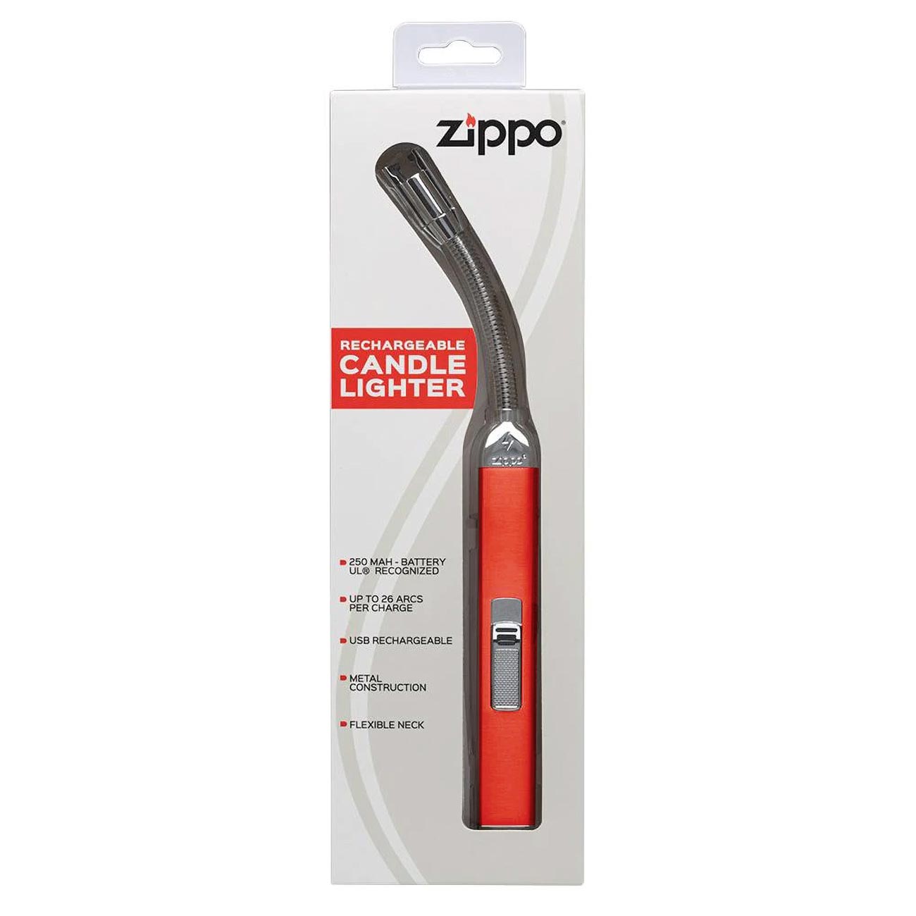 Zippo 121651 Rechargeable Flexible Neck Candle Lighter (Candy Apple Red)