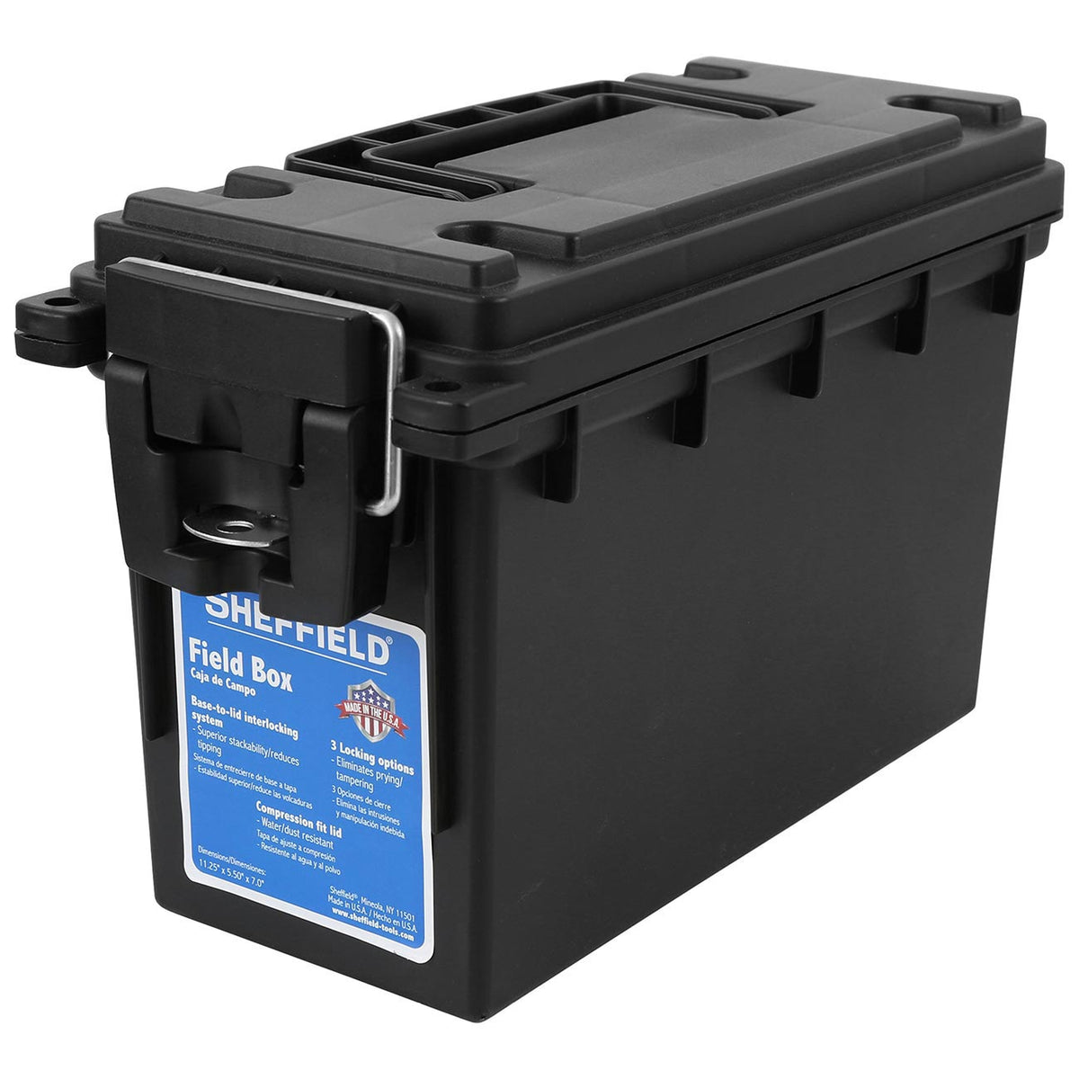 Sheffield Field Box- Black (Made In U.S.A.)