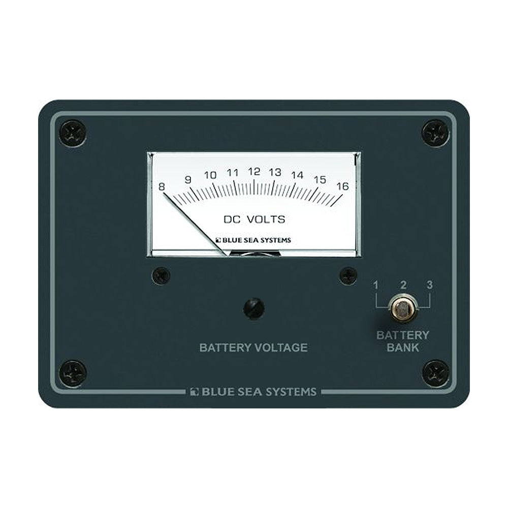 Blue Sea 8015 DC Analog Voltmeter w/Panel 13981