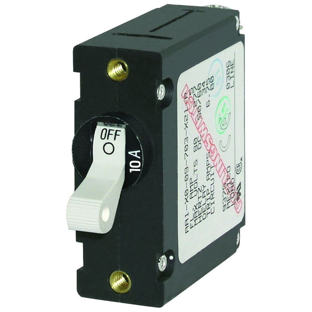 Blue Sea 7206 AC/DC Single Pole Magnetic World Circuit Breaker 10A 14166