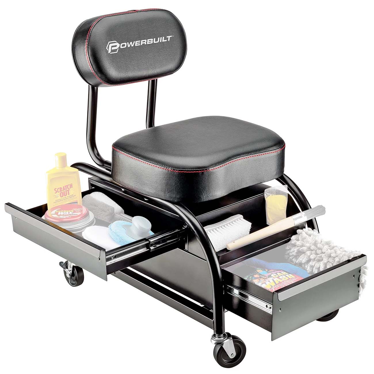Powerbuilt Professional Detailer Roller Seat 240299