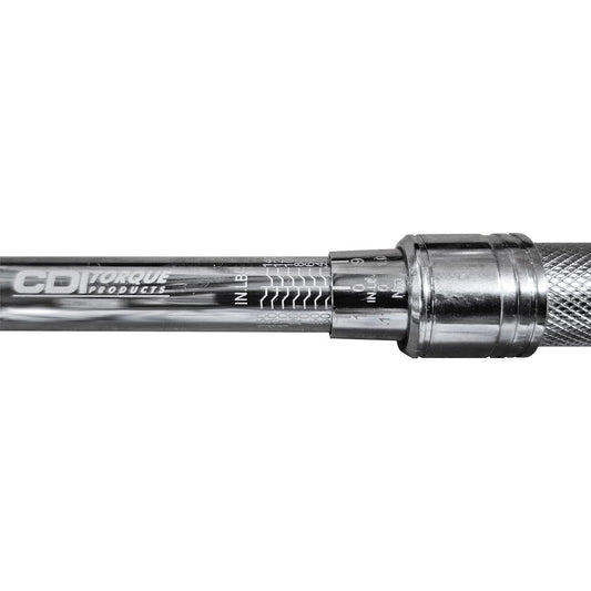 CDI 2502MRMH 3/8 Inch Drive Adjustable Click Torque Wrench, Range 30-250 In Lbs