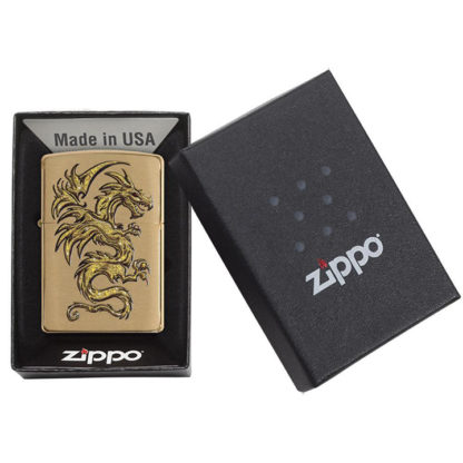 Zippo 29725 Windproof Lighter, Dragon Design