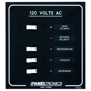 Paneltronics 9972313B Standard AC 3 Position Breaker Panel & Main w/LEDs