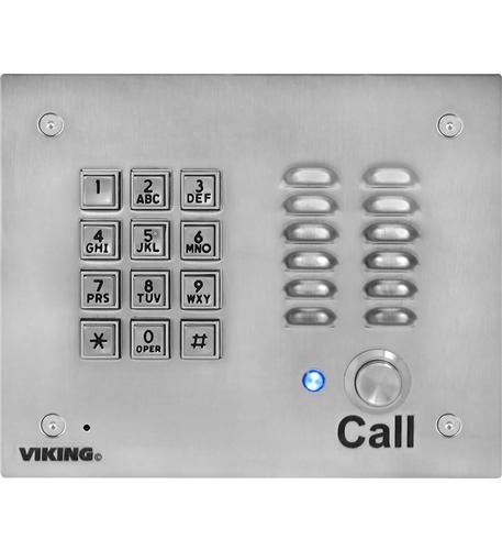 Viking electronics K-1700-IP Voip Stainless Steel Vandal Resistant