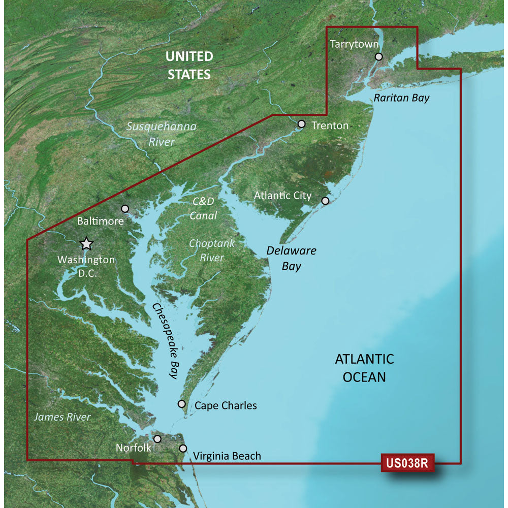Garmin BlueChart g3 VisionHD VUS038R New York - Chesapeake 35806