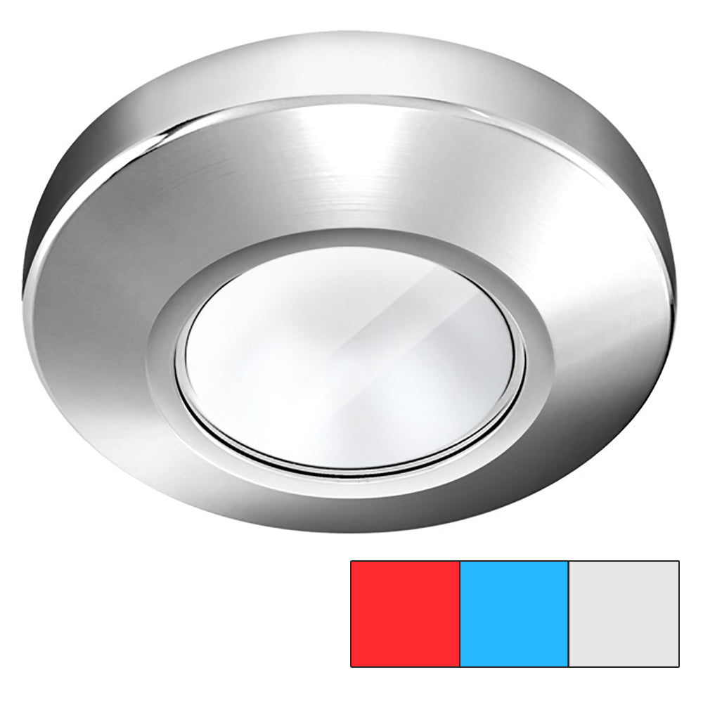 i2Systems Profile P1120 Tri-Light Surface Light Red, Cool White, Blue - Chrome