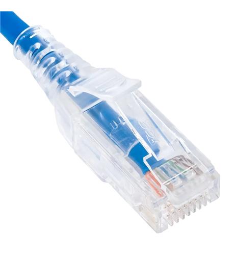 Icc ICPCSN05BL Patch Cord, Cat 6 Slim Clear Sr 25pk 5ft
