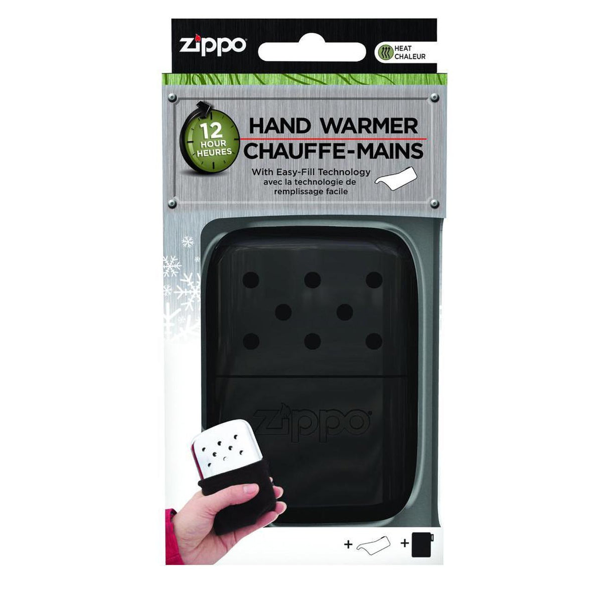 Zippo 40334Z 12-Hour Refillable Hand Warmer - Black Matte