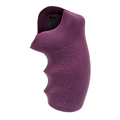 Hogue 60006 Rubber Grip for S&W, J Frame Round Butt, Monogrip, Purple