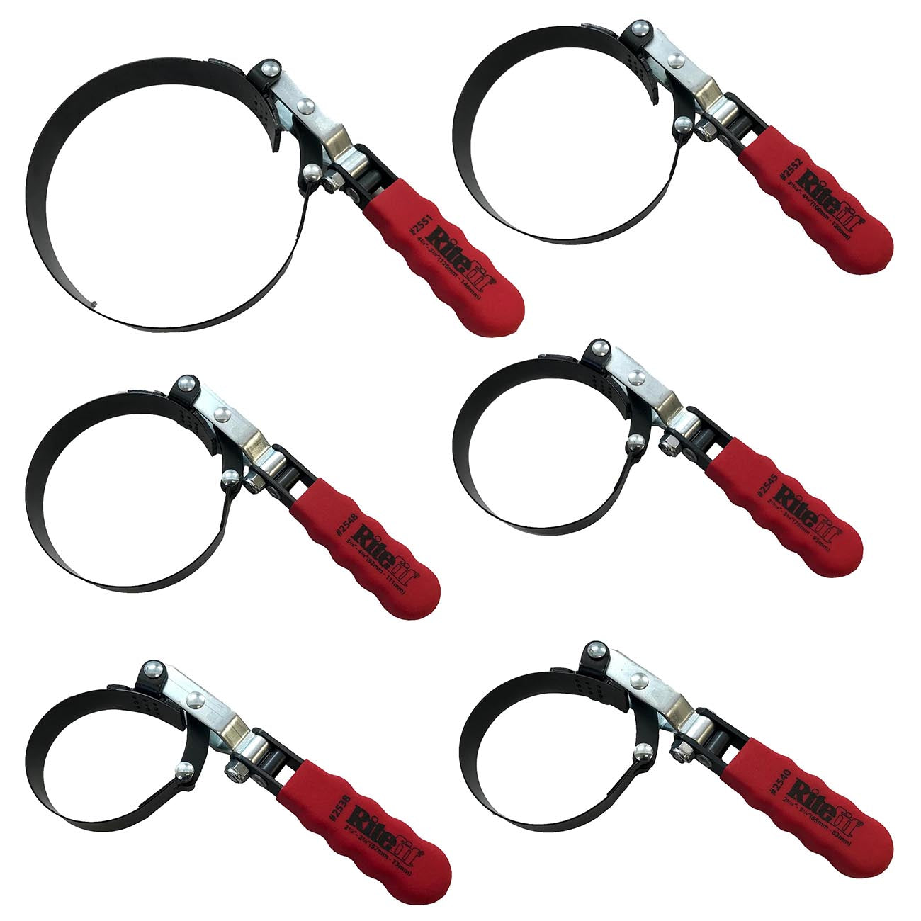 CTA Oil Filter Wrench Kit with Magnetic Stand (6 Piece)