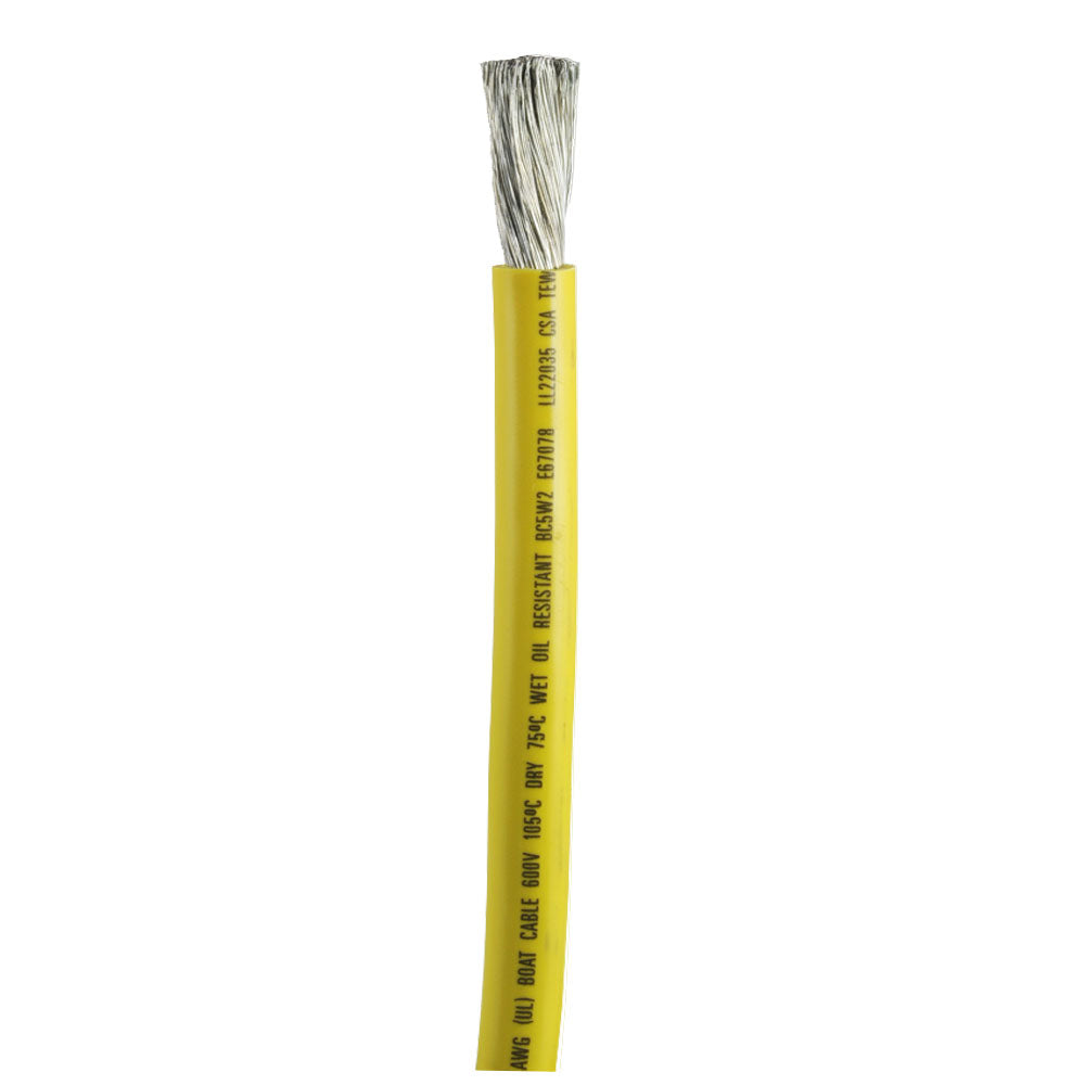 Ancor Yellow 2/0 AWG Battery Cable - Sold By The Foot 48307