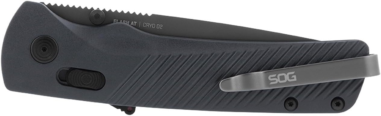 SOG Flash AT Ambidextrous Straight Pocket Folding Knive D2 Steel 11-18-05-41