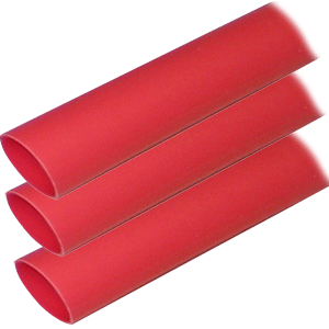 Ancor 307624 Adhesive Lined Heat Shrink Tubing (ALT) - 1" x 12" - 3-Pack - Red