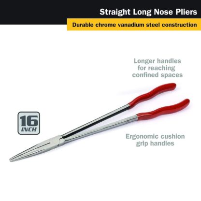 Titan 60781 16″ Straight Long Nose Pliers