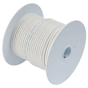 Ancor 104910 White 14 AWG Tinned Copper Wire - 100'