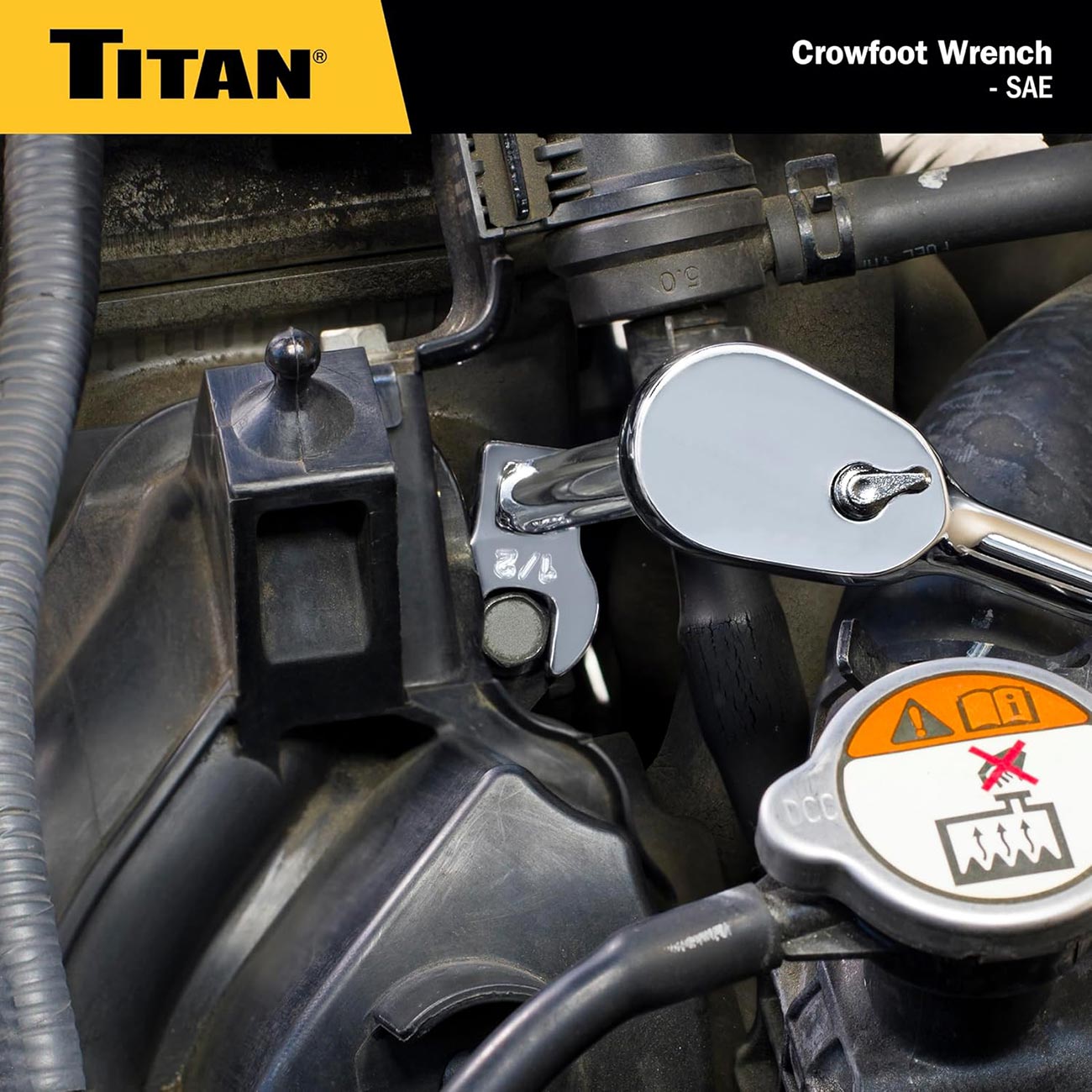 Titan SAE 1/2" Drive Crowfoot Wrench: 1-1/4"