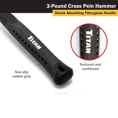 Titan 63004 3 lbs. (48oz) Cross Pein Hammer