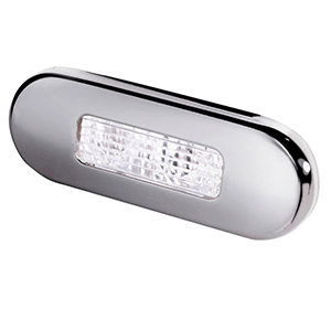 Hella Marine 980869301 Surface Mount Oblong LED Courtesy Lamp - White LED