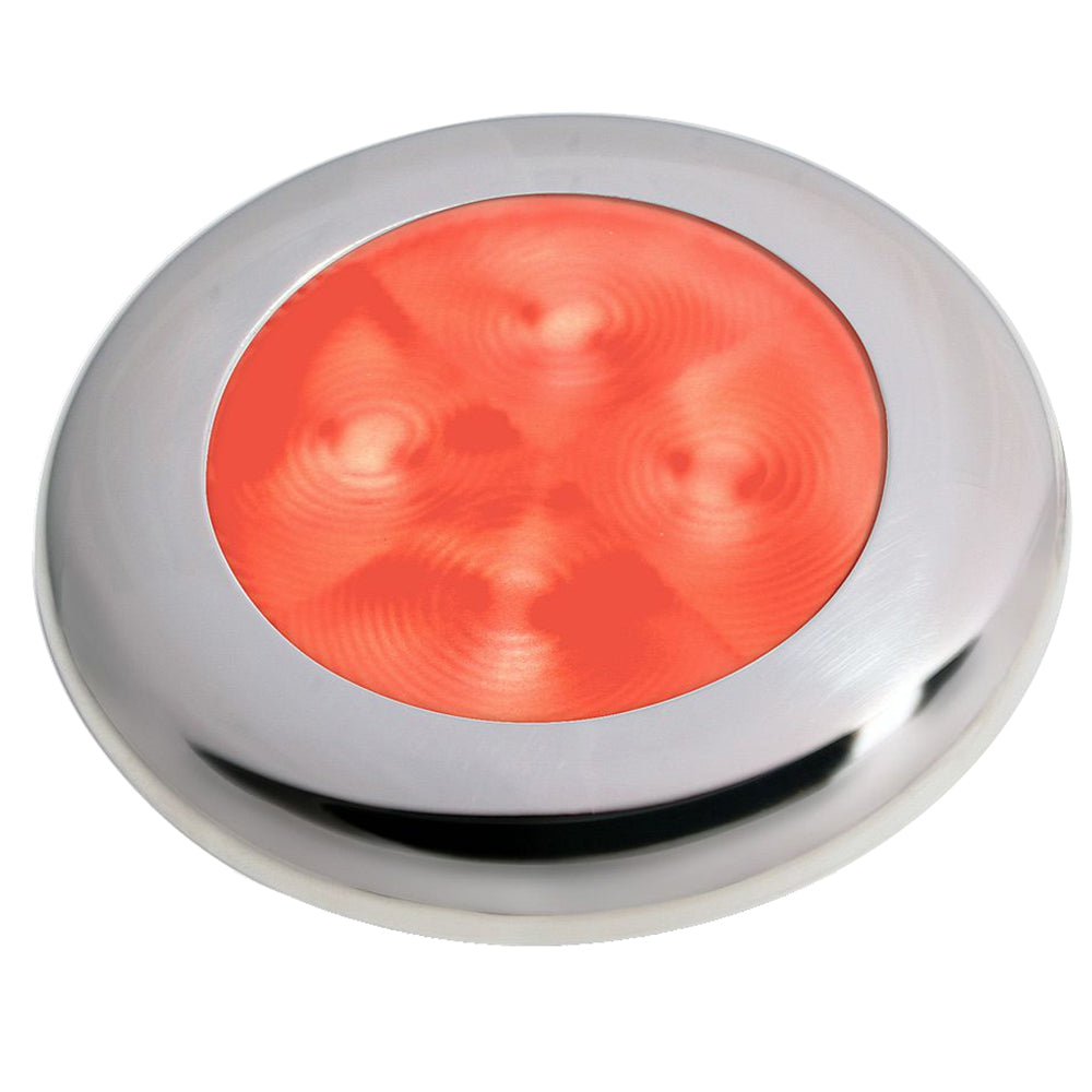 Hella Marine Slim Line LED Round Courtesy Lamp Red LED 12V