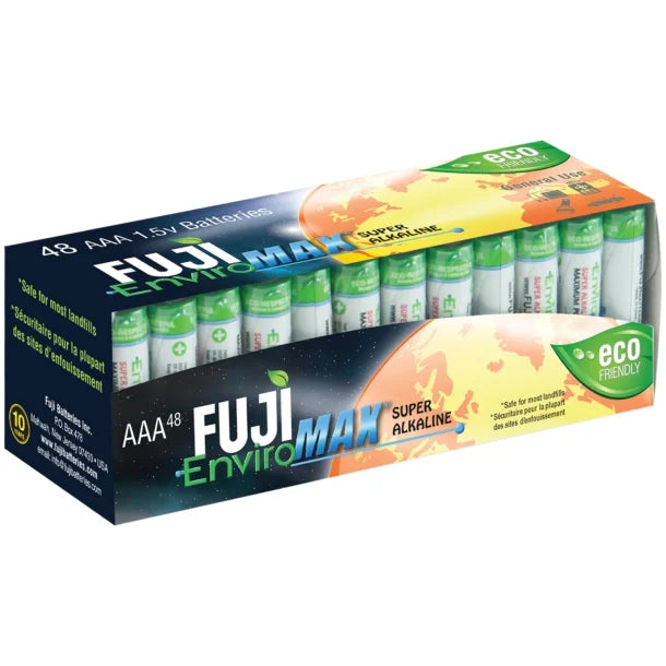 FUJI ENVIROMAX 4400SP48 EnviroMax AAA Super Alkaline Batteries (48 Pack)