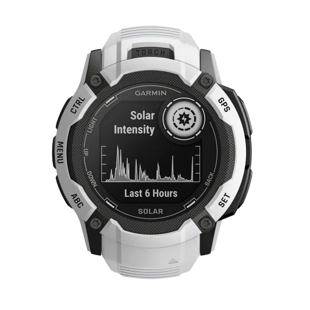 Garmin 010-02805-14 Instinct 2X Solar Smart Watch (Whitestone)