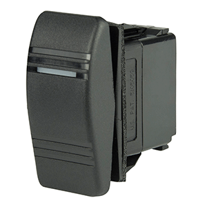 BEP 1001805 SPDT Contura Switch - 1-Amber LED - (ON)/OFF/ON