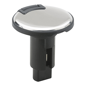 Attwood 910R3PSB-7 LightArmor Plug-In Base - 3 Pin - Stainless Steel - Round