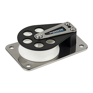 Schaefer 704-11 Series 7 Flat Base/Aluminum Cheek/Delrin Sheave