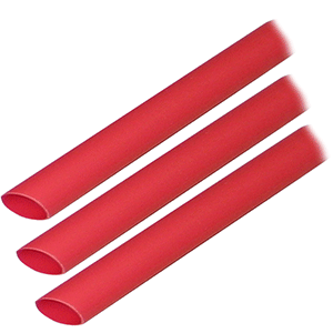 Ancor 302603 Heat Shrink Tubing 3/16" x 3" - Red - 3 Pieces