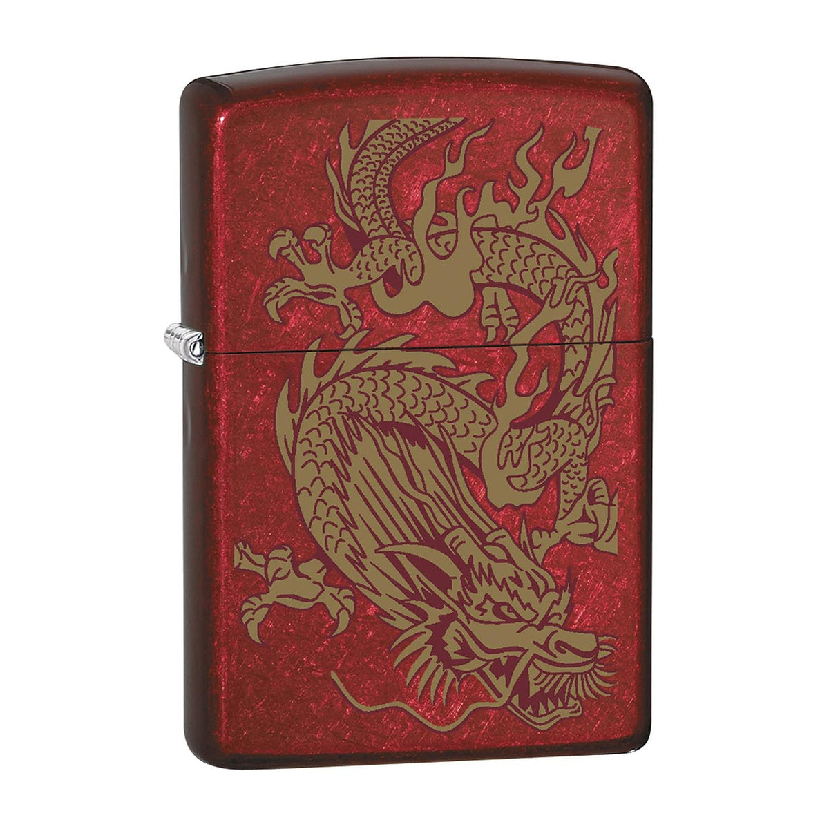 Zippo Windproof Lighter Golden Dragon (Candy Apple Red) 79095