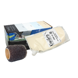 KiwiGrip KG-1CP-R 1 Liter Pouch - Cream w/4" Roller