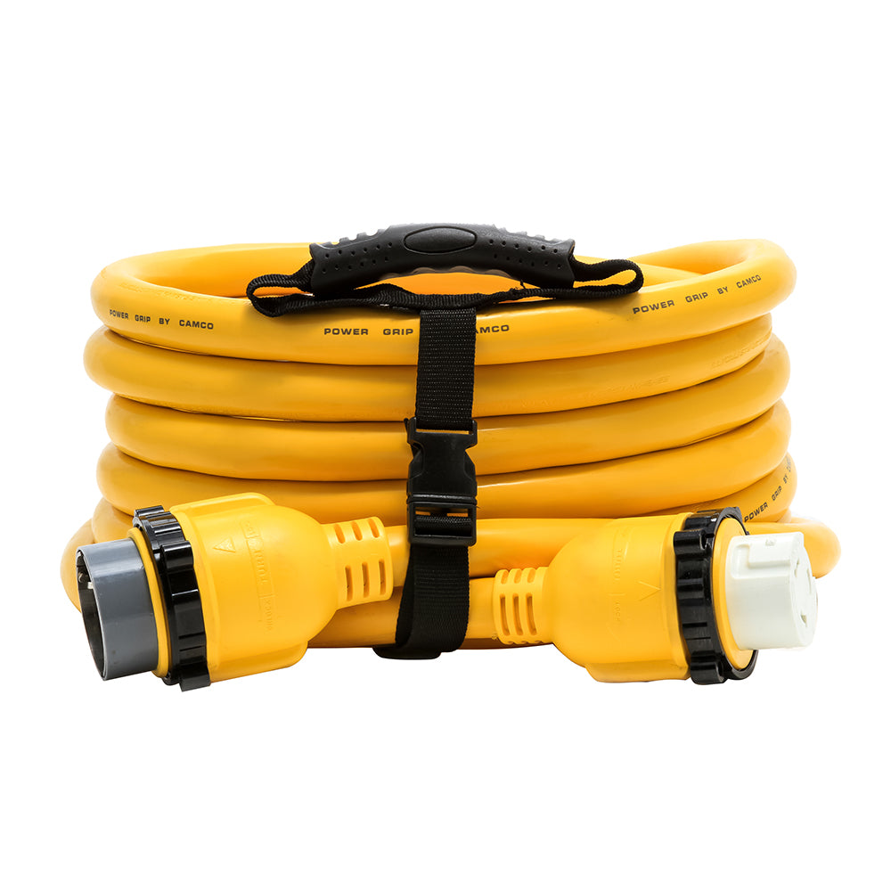 Camco 50A Power Grip Marine Extension Cord 25' M-Locking/F-Locking Adapter