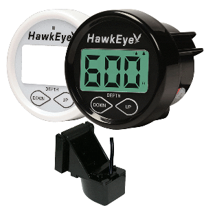 Hawkeye DT2BX-TM DepthTrax In-Dash Digital Depth & Temp Gauge - Transom Mount